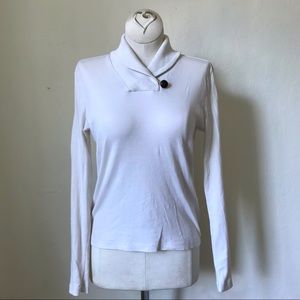 Ralph Lauren Cowl Button Neck Long Sleeve 100% Cotton Sweater P/P